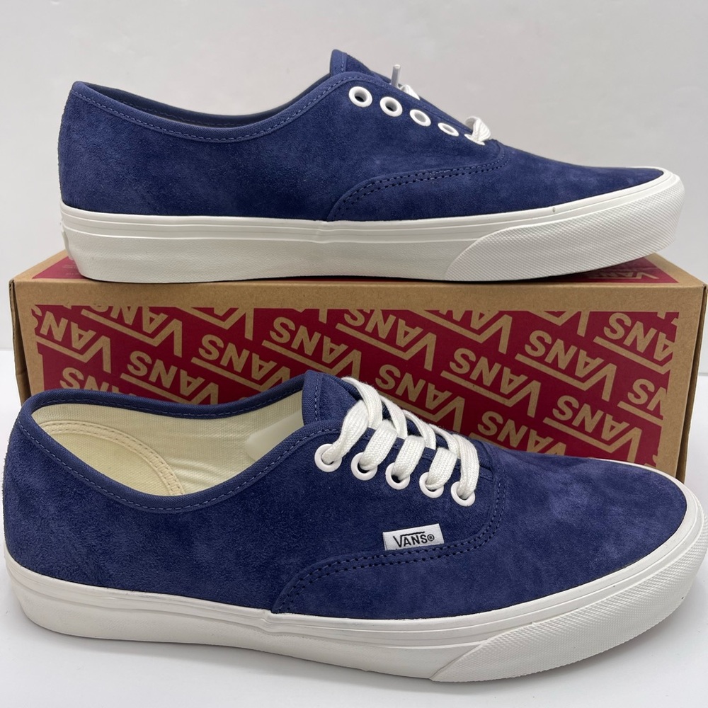 Vans Men’s Authentic
Pig Suede Deep Twilight Sneakers 
Vans Navy Suede Low-Tops - Picture 14 of 16
